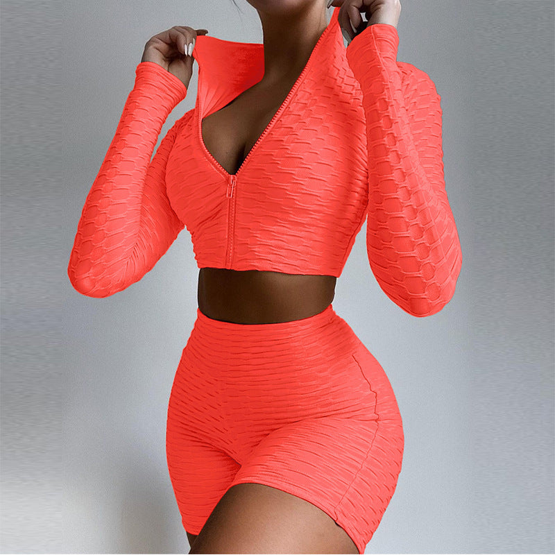 Women's Tracksuit Yoga Fitness Suit Activewear Set