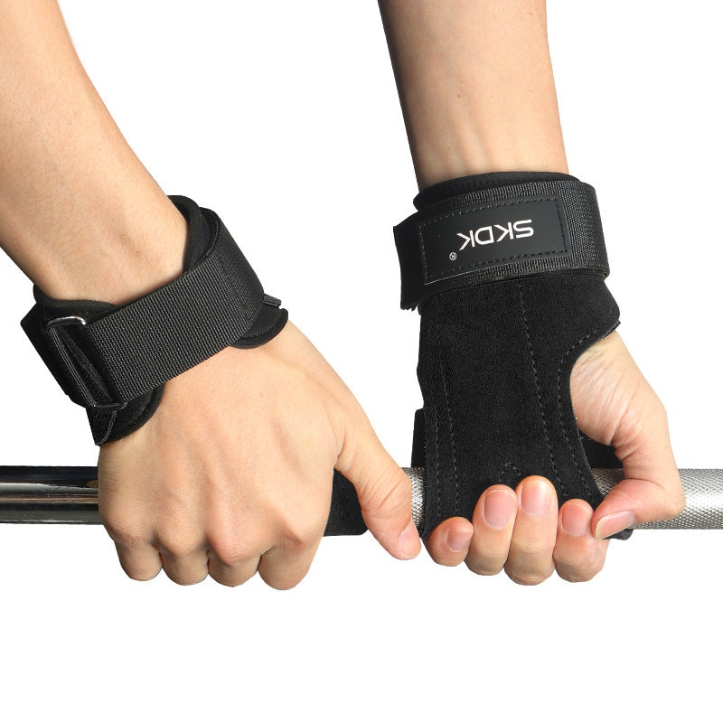 Cowhide Weightlifting Palm Grip Stripe